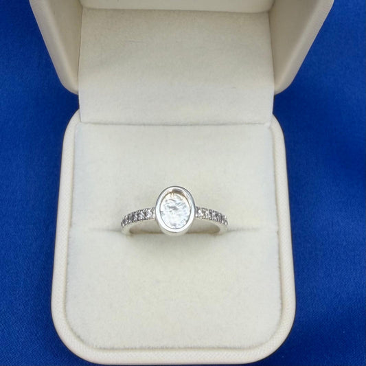 Oval Multi CZ Ring