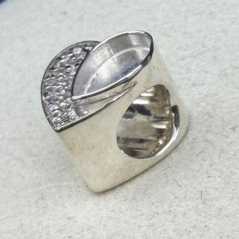 Heart CZ Charm