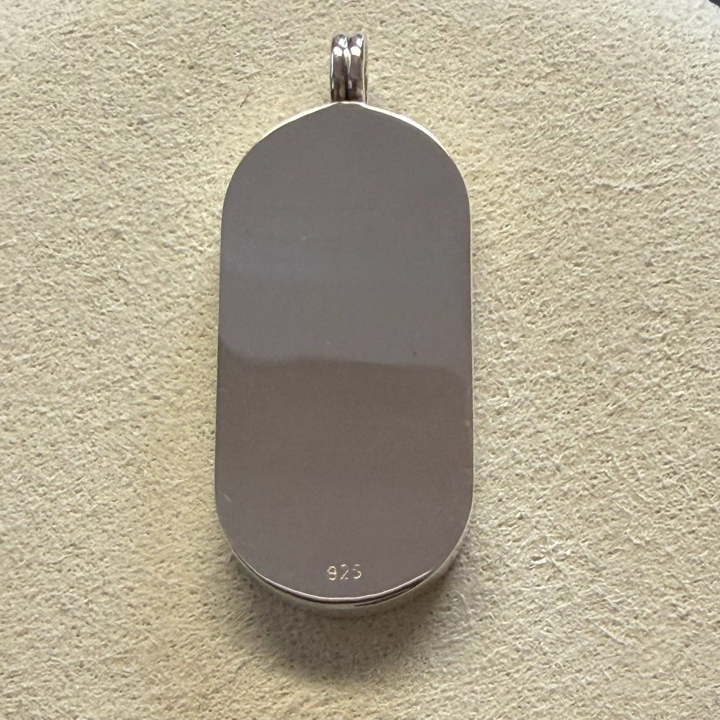 Oval Dog Tag Pendant