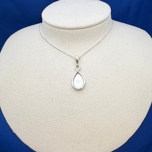 Infinity Teardrop Pendant